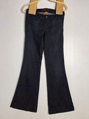Domaine Brand Dark Wash Flare Jeans - Deep Indigo